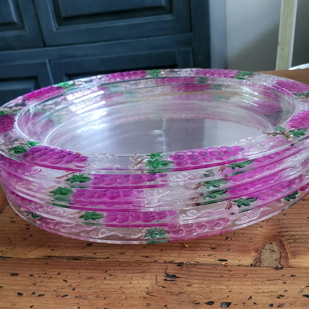 Heavy Weight Decorative Plastic Catering Serving Trays